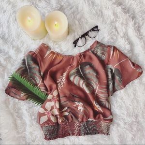 🌟 Sienna Sky Floral Crop Top!